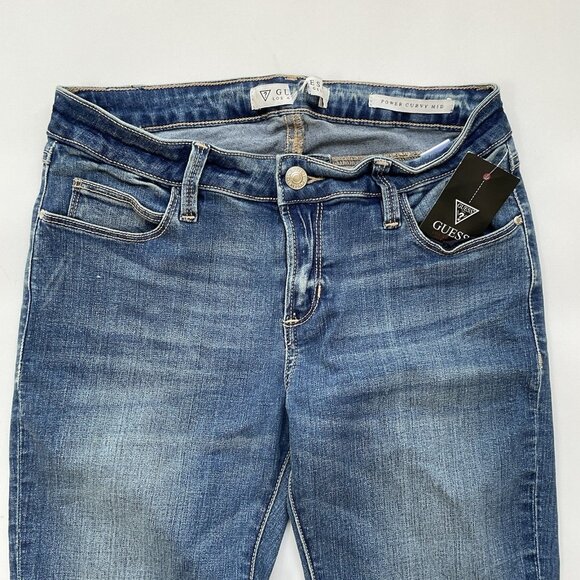 Guess Women’s Power Curvy Mid Rise Skinny Jeans Size 27 - Picture 5 of 12